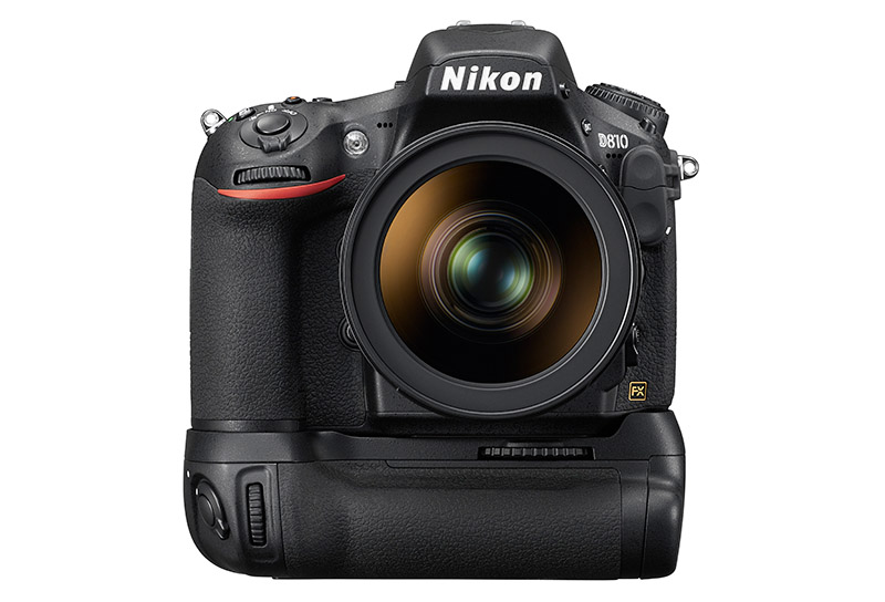 fullformatskamera test Nikon D810 batterigrepp MB-D12