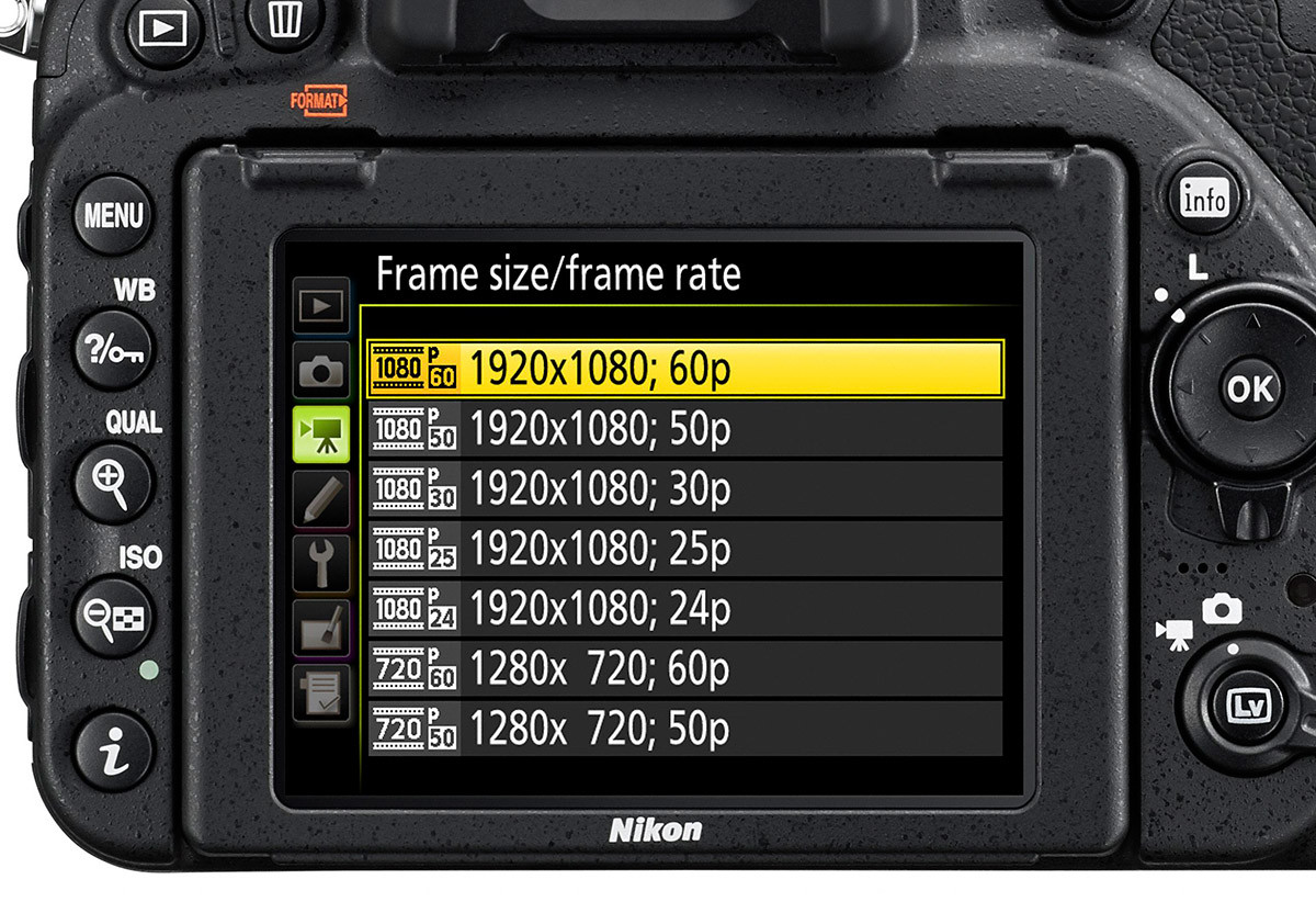 Nikon D750 video full-HD 60p