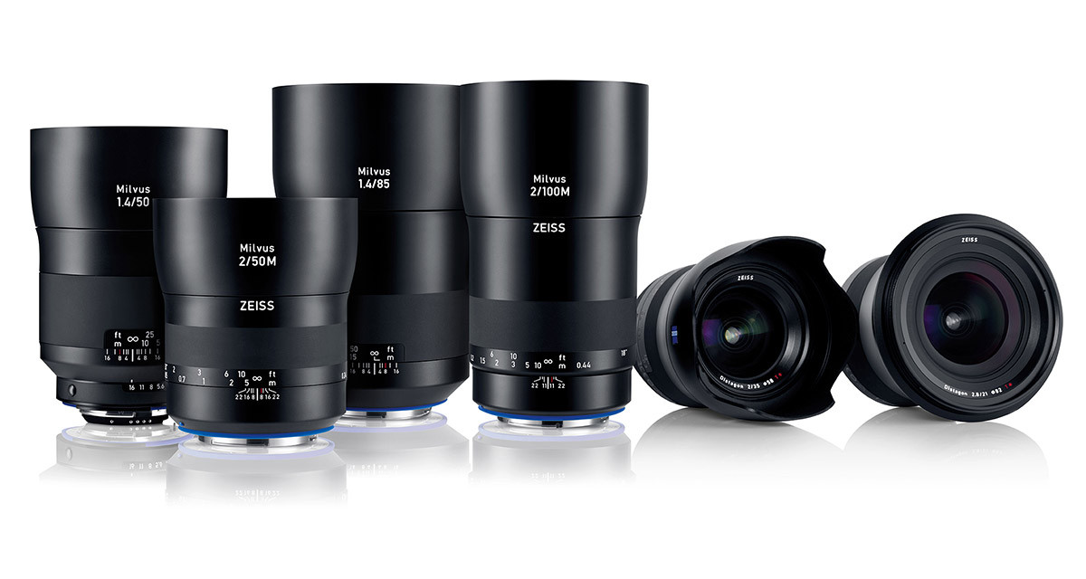 The new ZEISS Milvus lens family currently comprises six SLR lenses