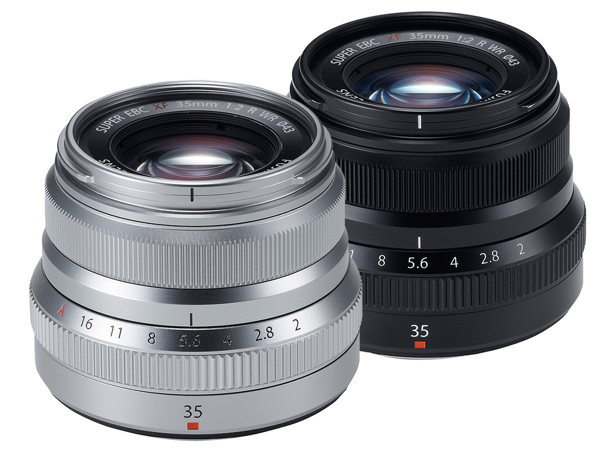 Fujifilm XF 35mm f/2 R WR vädertätad nomalobjektiv black and silver