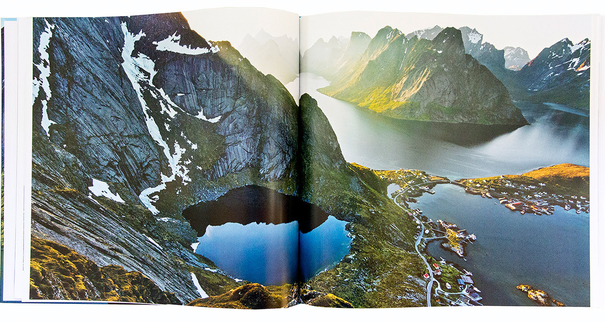 Claes Grundsten fotobok Lofoten 9 Uppslag 1 Lofoten 9 landskapsfotografi