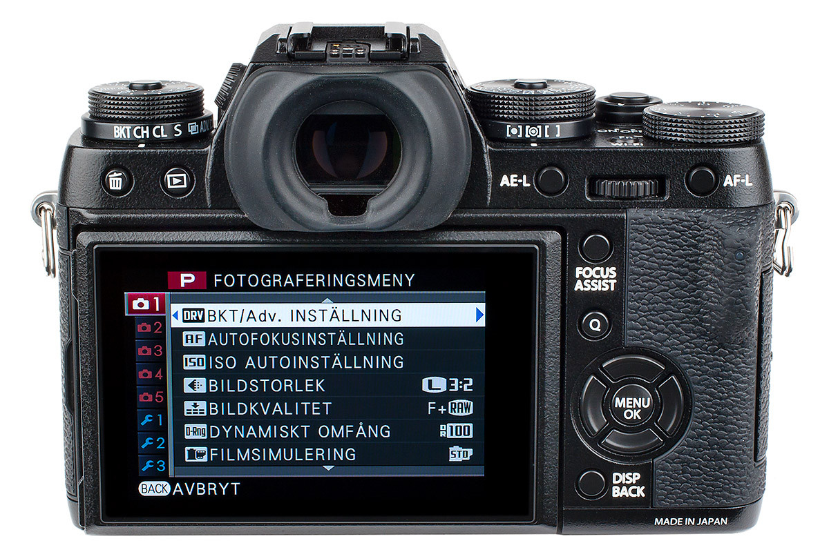 Test Fujfilm X-T1 hantering knappar och reglage av Christian Nilsson Objektivtest.se