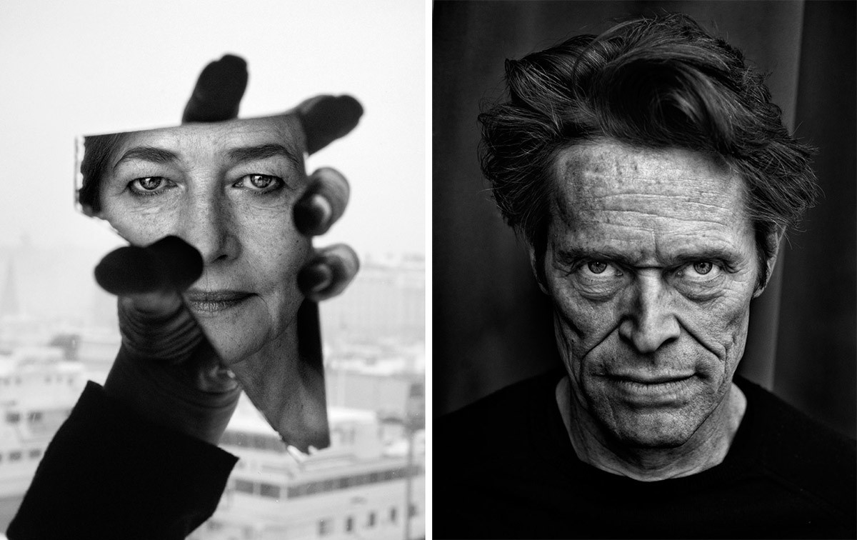Fotograf Johan Bergmark utställning i Almlof Gallery i Malmö. Bilder av Charlotte Rampling och Willem Dafoe