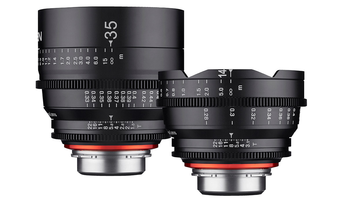 videoobjektiv Samyang Xeen 14mm T3.5 och Samyang Xeen 35mm T1.5 för filmning