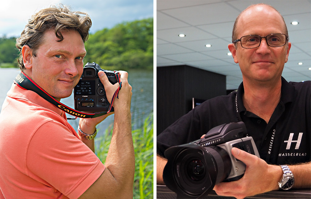 Christian Nilsson redaktör Objektivtest.se och Per Nordlund optisk designer Hasselblad