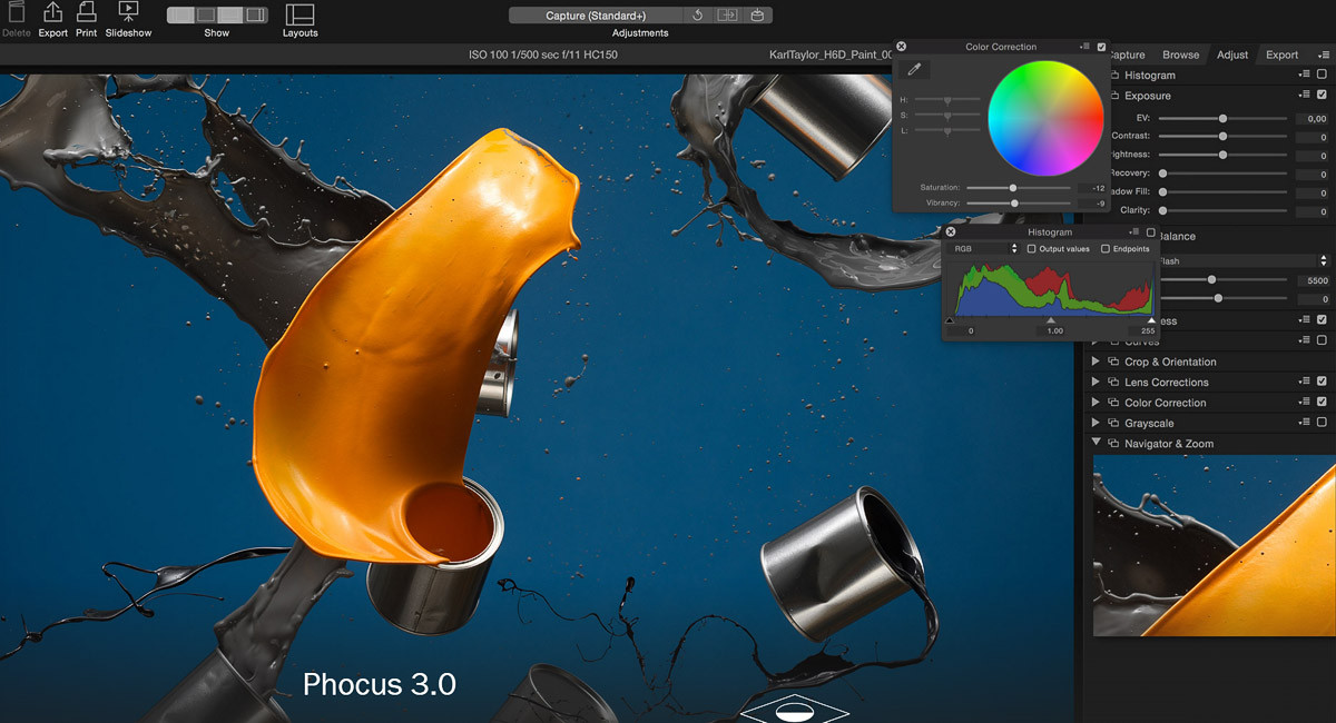 Hasselblad Phocus 3.0 software for Hasselblad H6D-50c H6D-100c