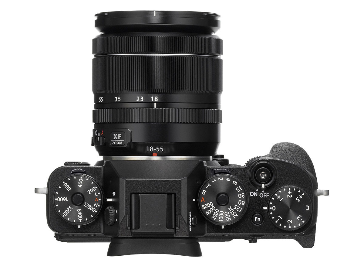 Fujifilm X-T2 systemkamera ovansida