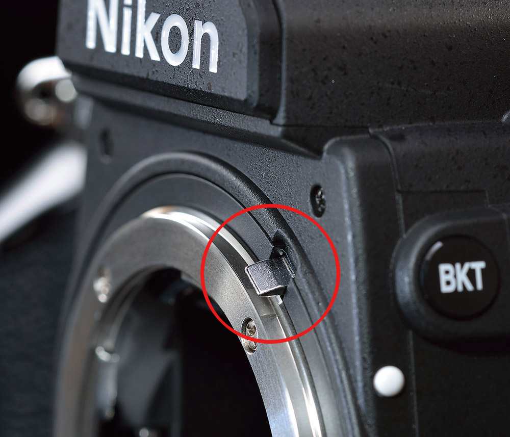 Nikon Df objektivfattning