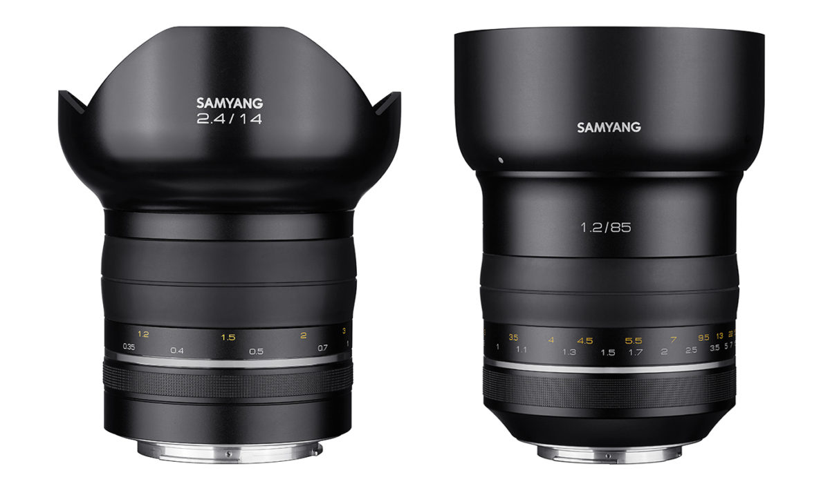 Samyang Premium objektiv Samyang 14mm f/2.4 & Samyang 85mm f/1.2