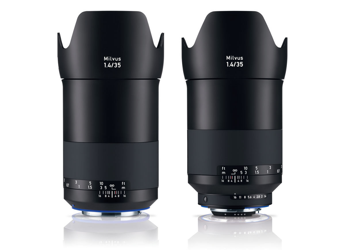 Zeiss Milvus 35mm f/1,4 fattning Canon ZE Nikon ZF.2