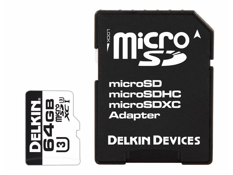 Delkin 64 GB microSD 660X micro SD minneskort