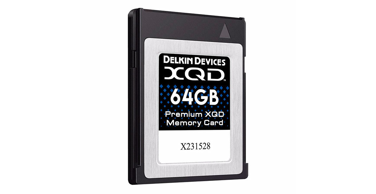 Delkin XQD kort skrivhastighet 400 MB/s