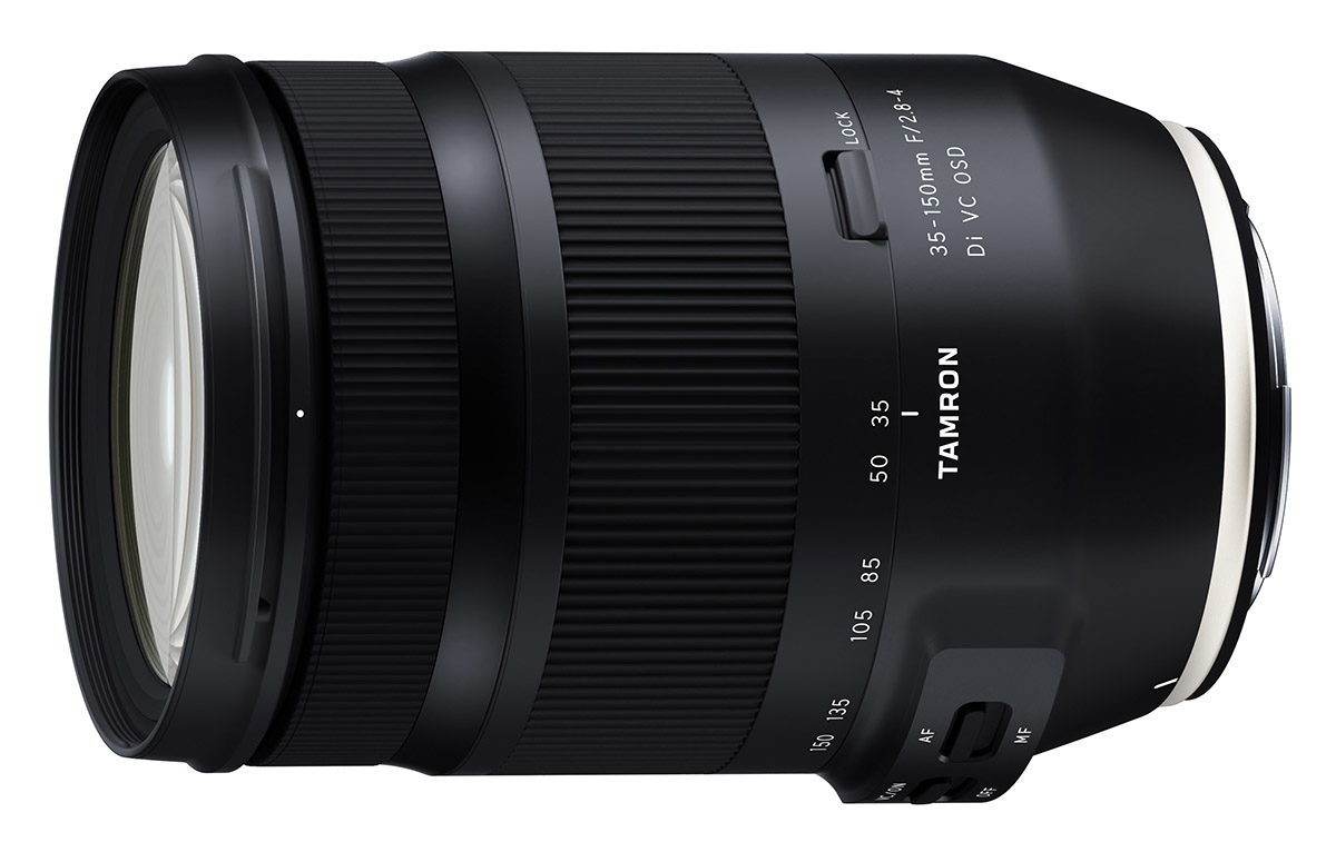 nytt zoomobjektiv Tamron 35-150 mm f/2,8-4 Di VC OSD ljusstark allroundzoom för Canon och Nikon fullformat