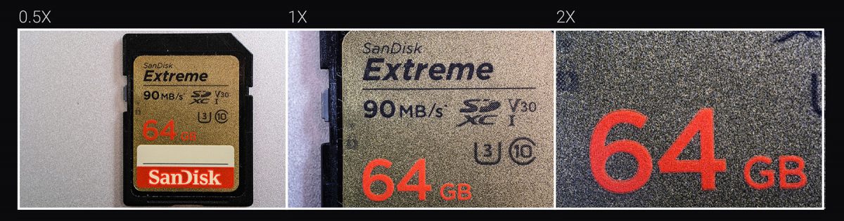 Laowa 65mm f/2.8 2x Ultra Macro APO jämförelse förstoring
